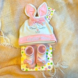 Little Me My First Easter Hat and Booties Set 🐰